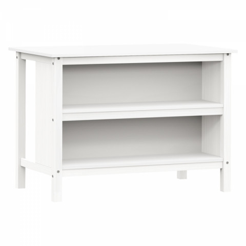 Kuchyňský ostrůvek + 2 barové stoličky CORONA 2 bílý vosk/vosk 811001W Idea