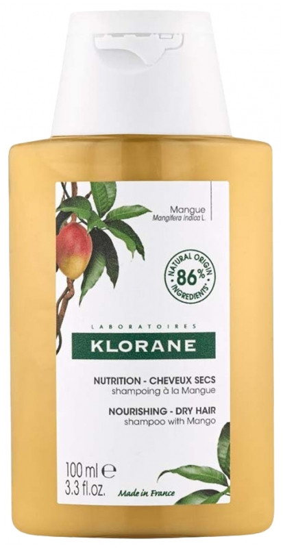 Klorane Šampon pro suché a poškozené vlasy Mango (Nourishing Treatment Shampoo) 100 ml