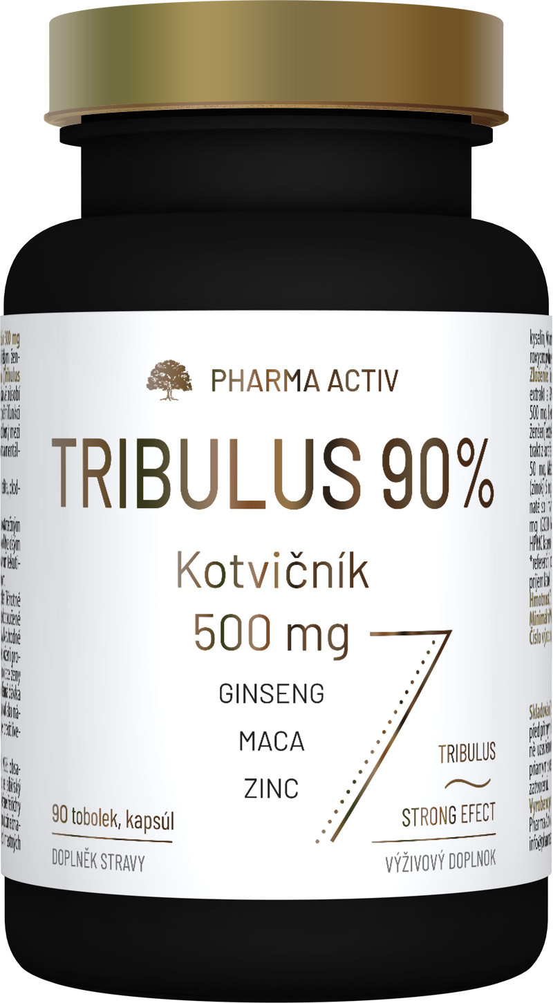 Pharma Activ Tribulus 90% Kotvičník 500 mg, 90 tobolek