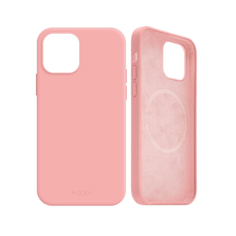 pouzdro na mobil Zadní kryt Fixed Magflow s podporou Magsafe pro Samsung Galaxy S25 Ultra, růžový