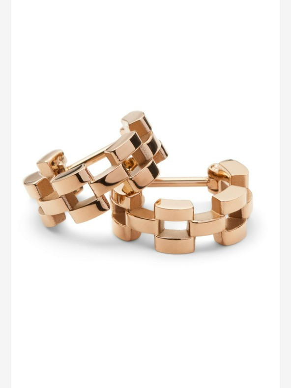 Daniel Wellington 3-Link Náušnice Růžová