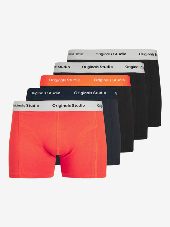 Jack & Jones Boxerky 5 ks Oranžová