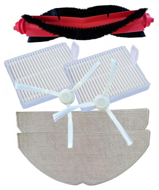 HEPA filtry, kartáče a mopy pro XIAOMI Robot Vacuum E10, E10C, E12, S20...sada 7ks