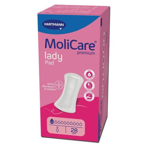 MoliCare Lady inkontinenční vložky 0.5 kapky 70ml 28ks