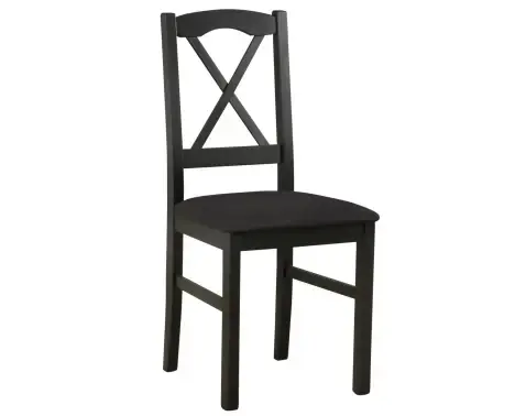 Jídelní židle Nila, černá/černá látka