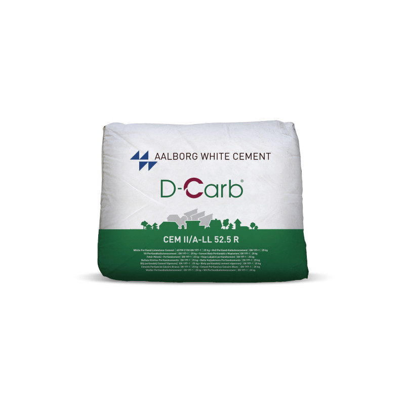Cement portlandský bílý Aalborg white D-Carb CEM II/A-LL 52,5 R 25 kg