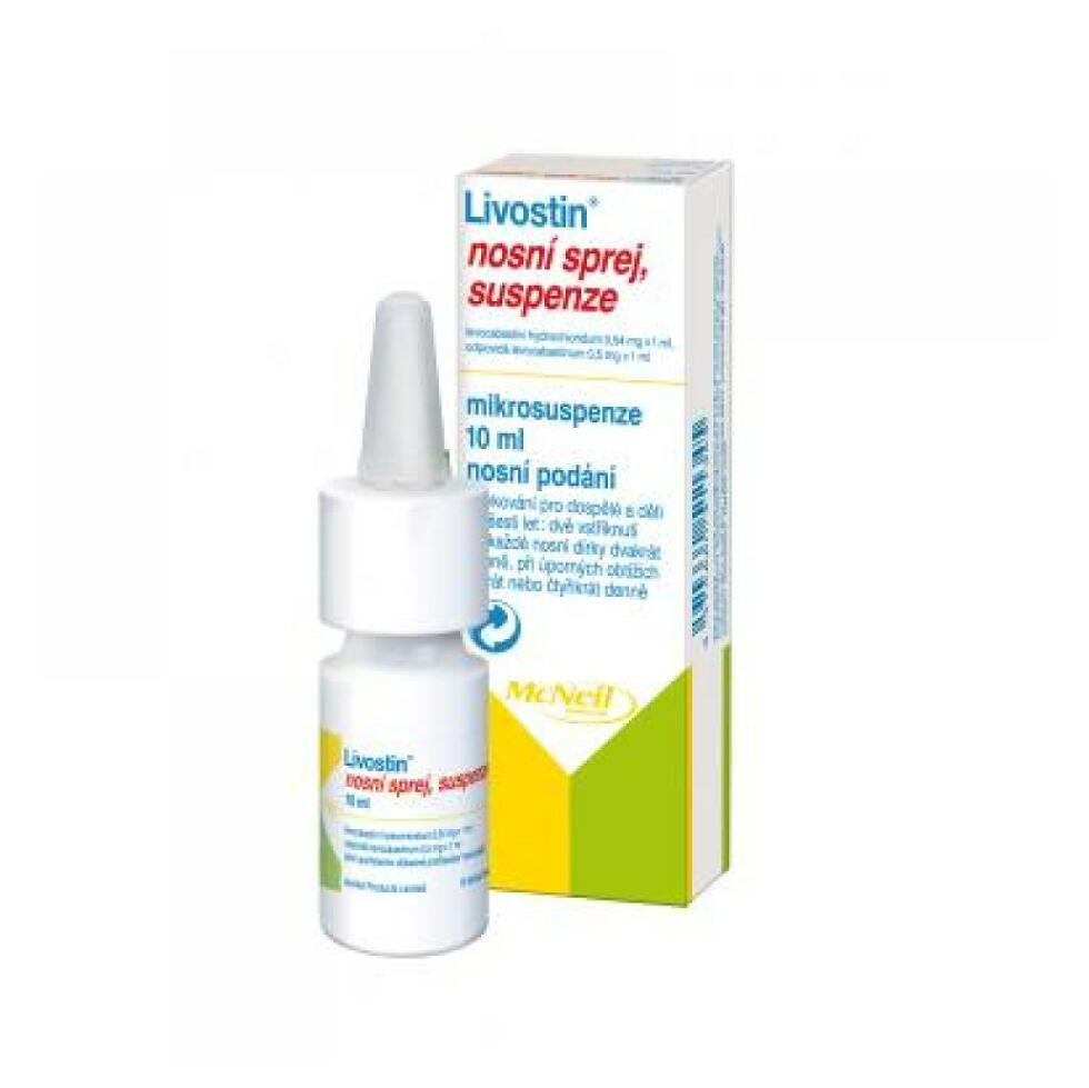 LIVOSTIN Suspenze ve spreji 10 ml/5mg