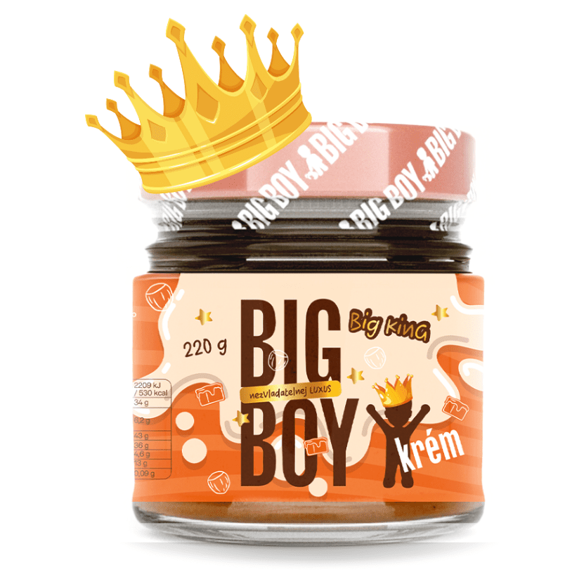 BIG BOY Big King krém s lískovými ořechy s mlékem a karamelem 220 g