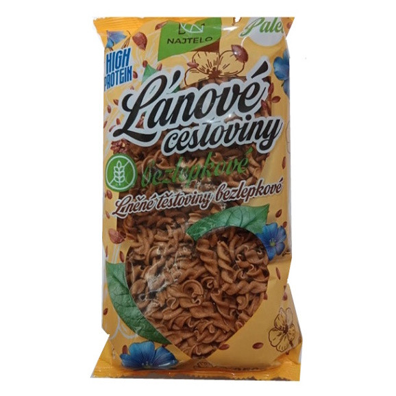 NAJTELO Lněné těstoviny paleo žlutá vřetena 250 g
