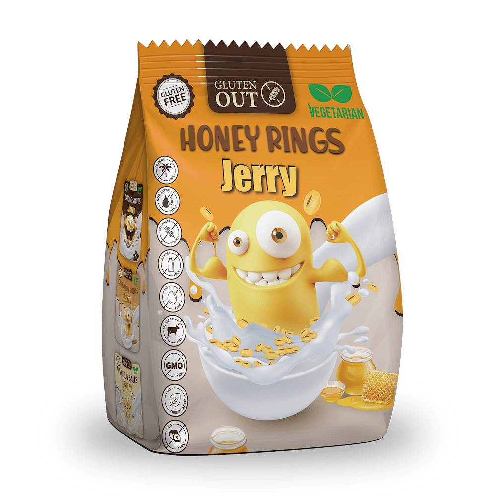 NERANO Snídaňové kroužky medové 375 g