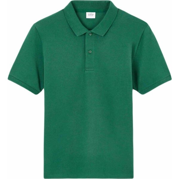CELIO TEONE Pánské polo triko, tmavě zelená, velikost