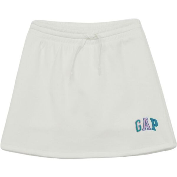 GAP V-LOGO Dívčí sukně, bílá, velikost