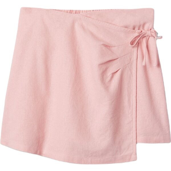 GAP V-LINEN Dívčí kraťasová sukně, růžová, velikost