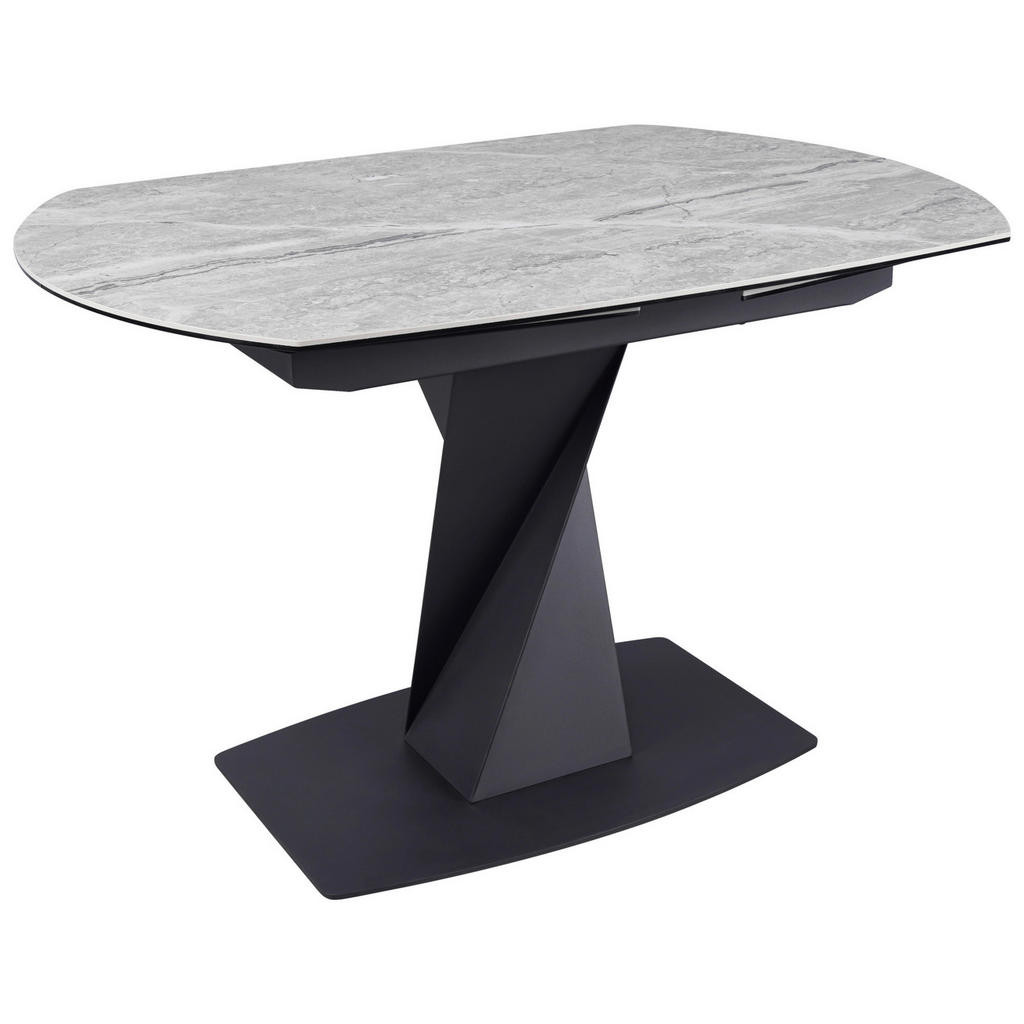 Novel JÍDELNÍ STŮL, šedá, černá, 120-178/90/76 cm