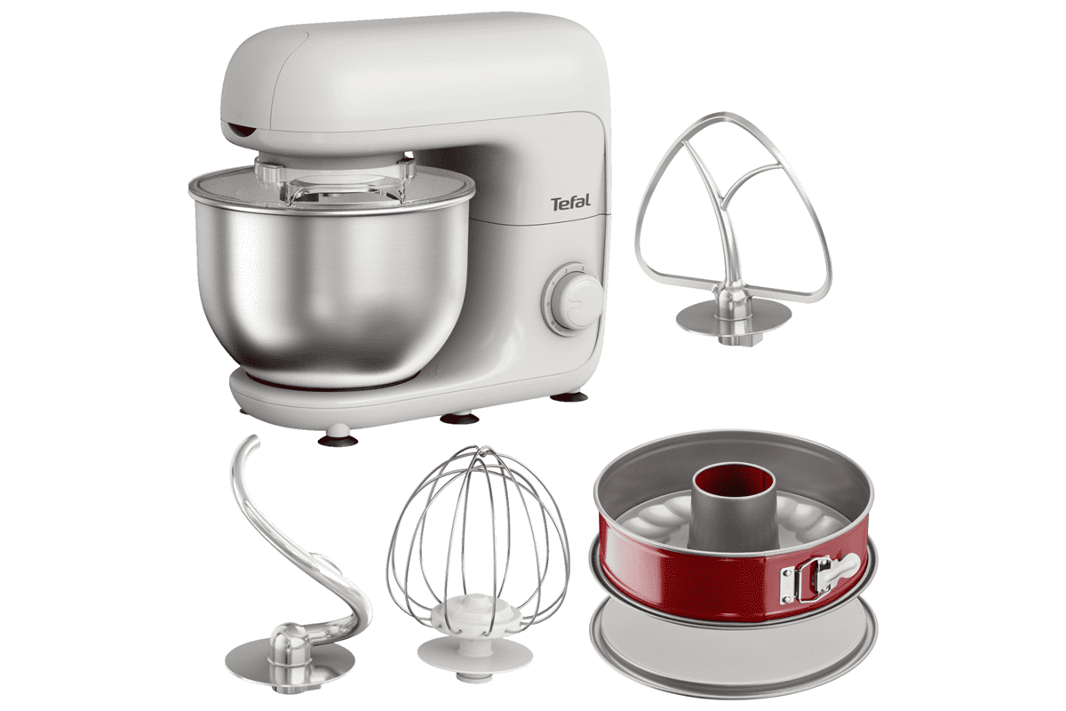 Akční set na pečení kuchyňský robot Tefal Bake Essential QB160138 a forma Tefal Delibake savarin J16