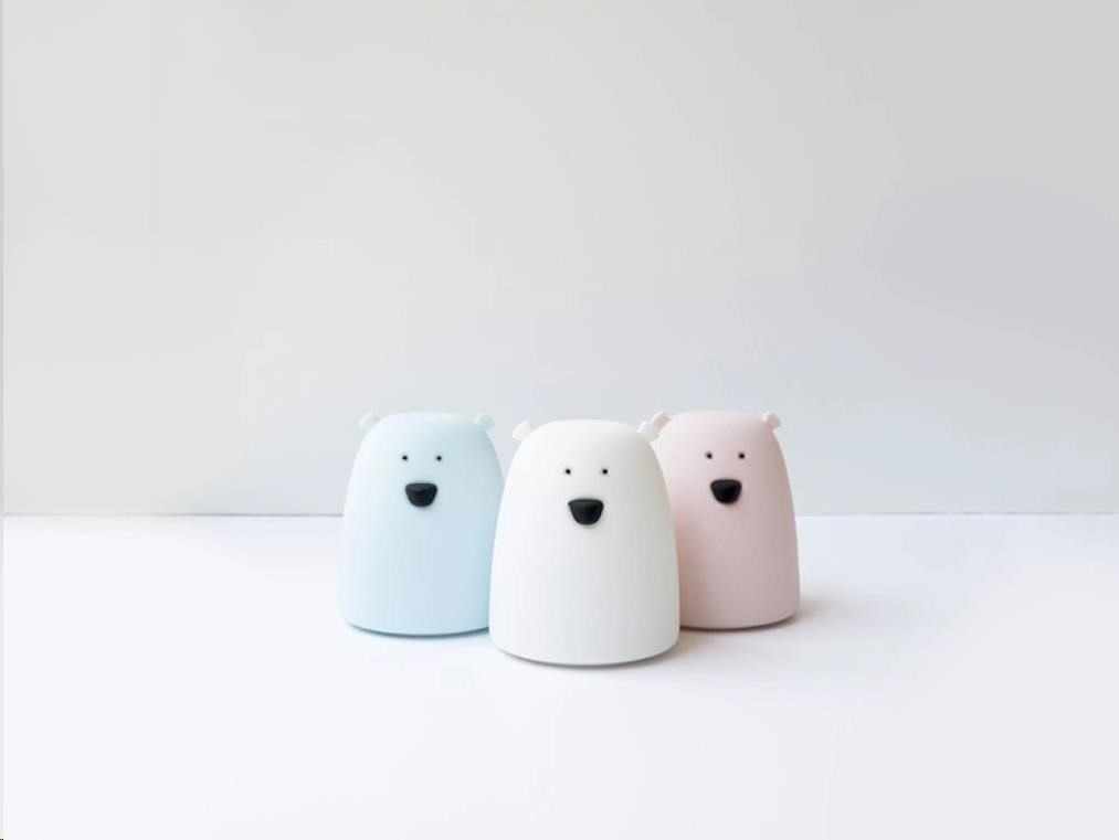Rabbit & Friends Dotyková přenosná lampička medvídek | Růžová
