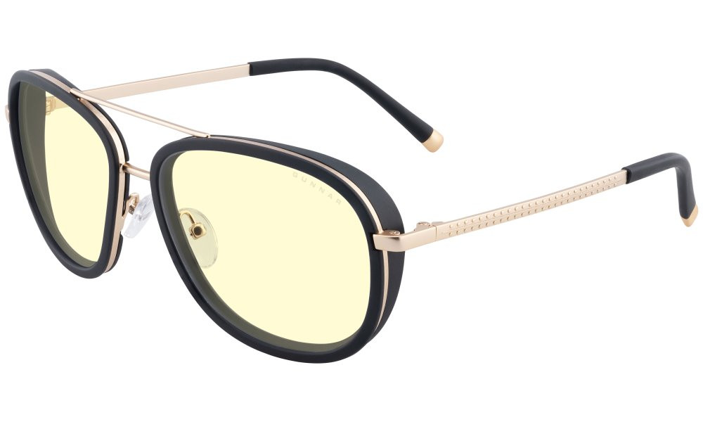 GUNNAR kancelářske/herní brýle DUME GOLD jantarová skla BLF 65 GUNNAR focus, DME-02701