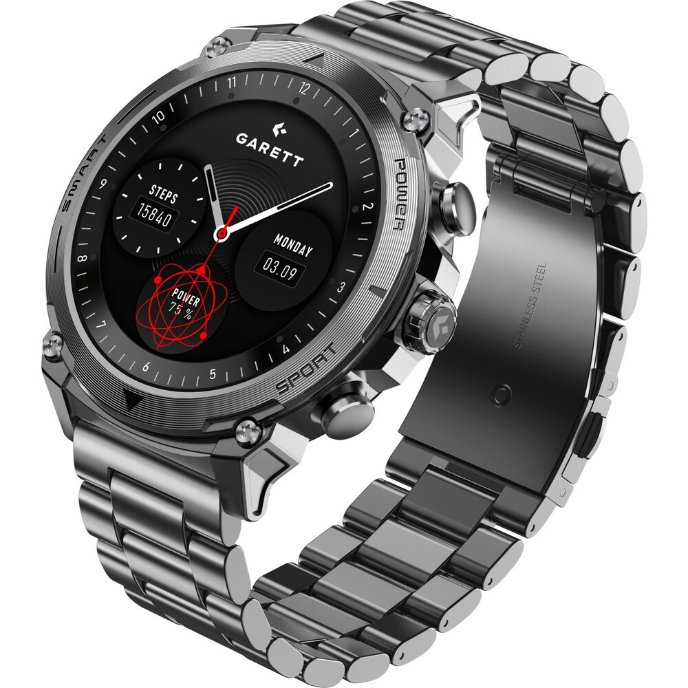 Garett Smartwatch Atom Silver Steel