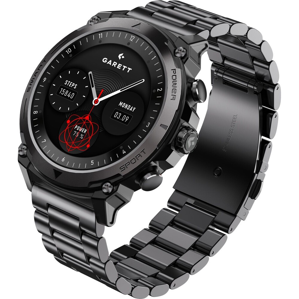 Garett Smartwatch Atom Black Steel