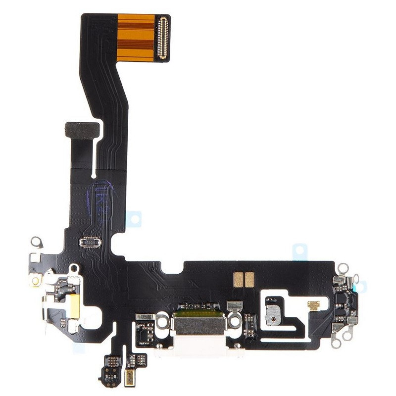 Flex kabel Apple iPhone 12, iPhone 12 PRO nabíjecí konektor + mikrofon bílý
