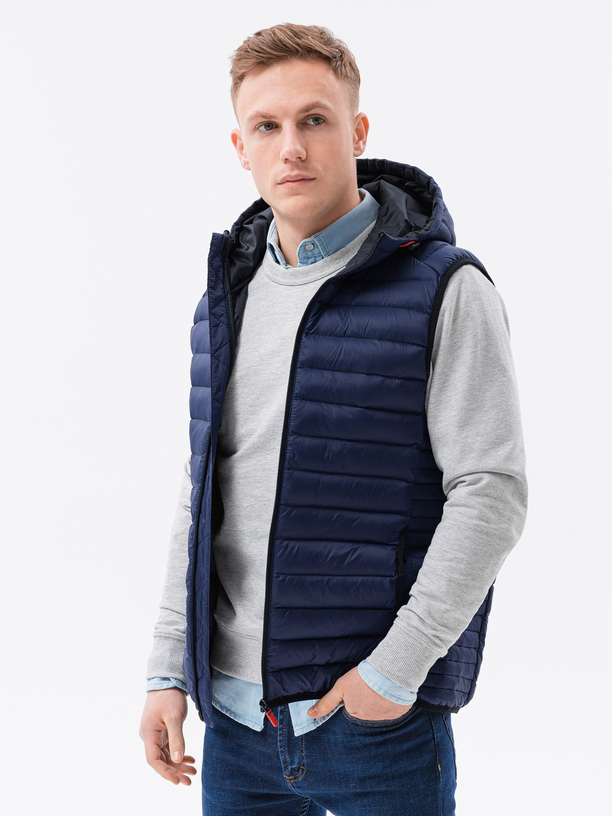 Ombre Men's quilted vest