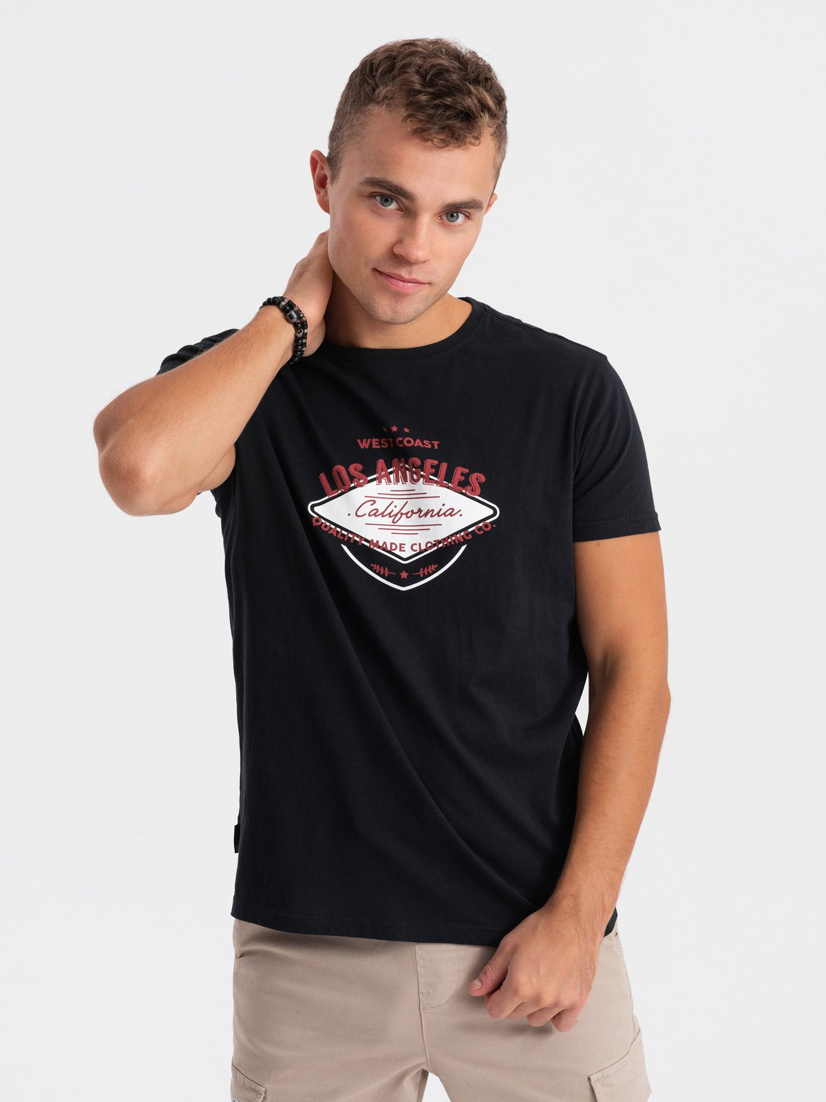 Ombre Men's printed cotton t-shirt