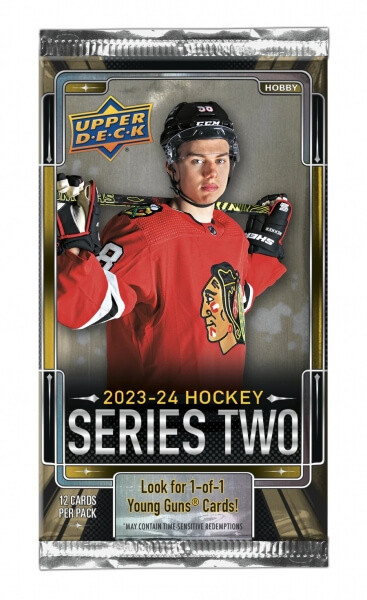 2023-2024 NHL Upper Deck Series Two Hobby balíček - hokejové karty