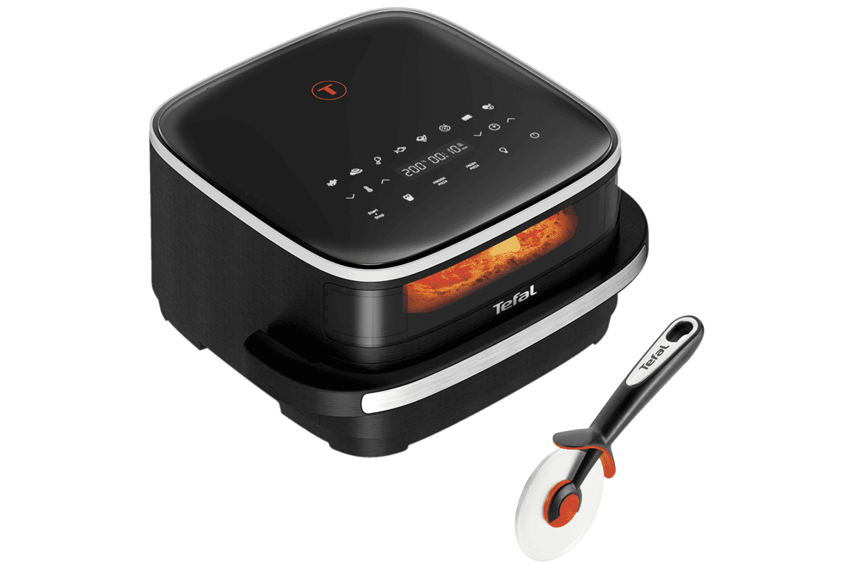 Akční set horkovzdušné fritézy Tefal Easy Fry XL FW4018E0 a kráječe na pizzu Tefal Ingenio K2071114