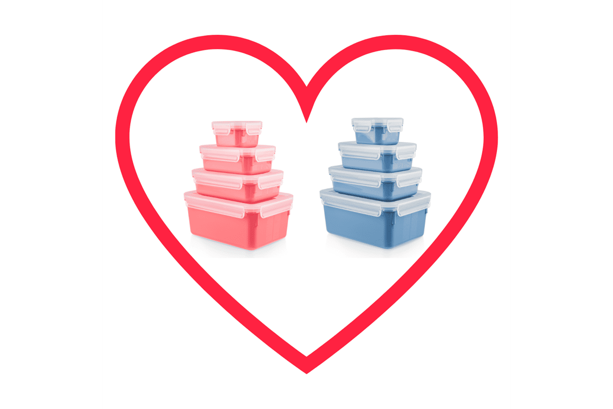 Akční set pro pár dózy Tefal Master Seal Color N1030910 a N1030810