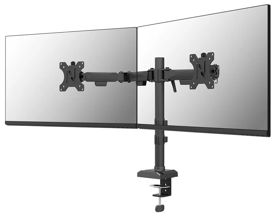 Neomounts NERO Double Flat Screen Desk Mount 10-32 
