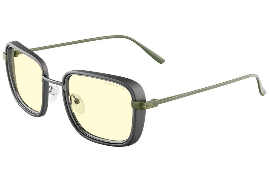 GUNNAR kancelářske/herní brýle FALLOUT VAULT 33 /GUNMETAL-OLIVE / * jantárová skla * BLF 65 * GUNNAR focus, FAL-05501