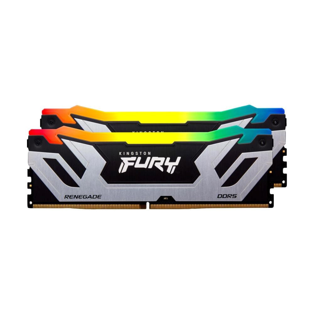 Kingston FURY Renegade DDR5 48GB (Kit 2x24GB) 8400MHz CUDIMM CL40 XMP Silver RGB, KF584CU40RSAK2-48