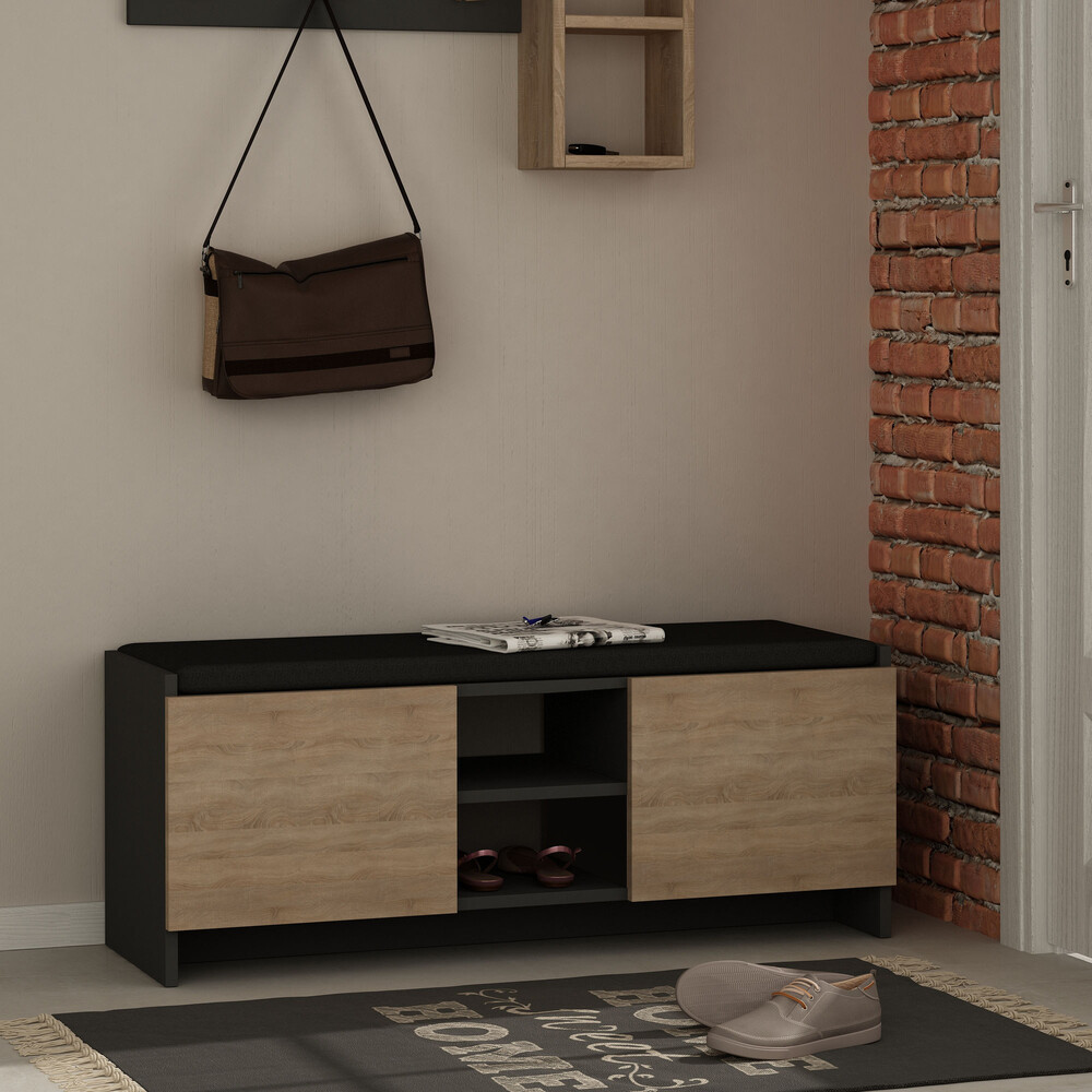 Hanah Home Shoe Cabinet Zulla - Anthracite, Sonomo