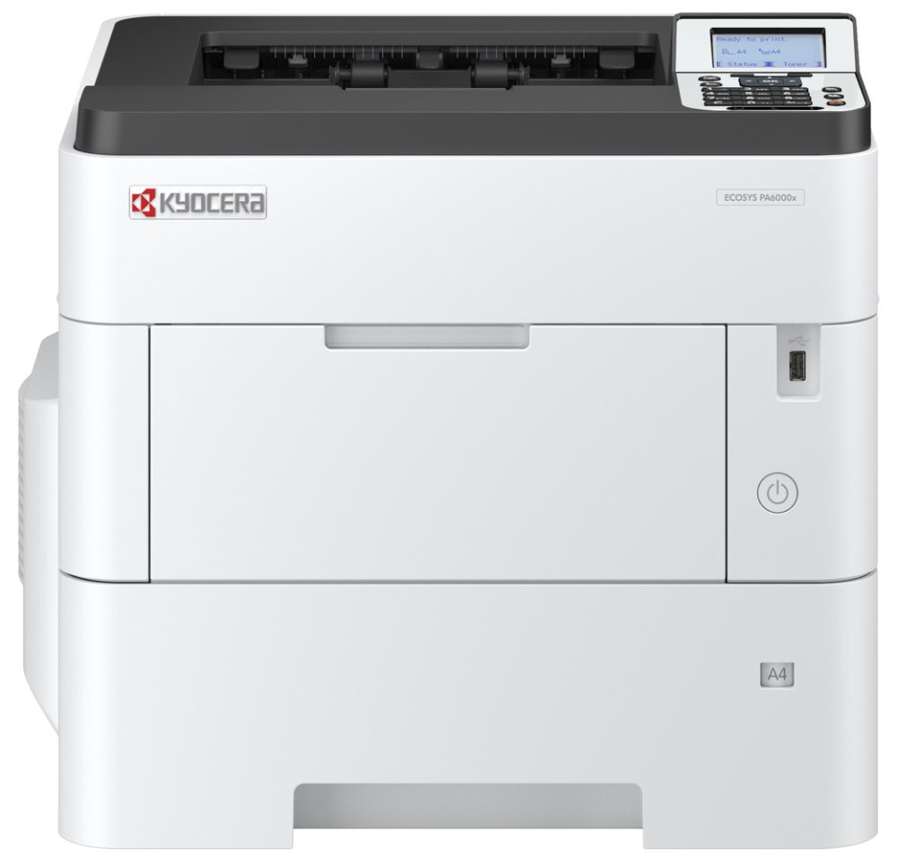 Kyocera ECOSYS PA6000x/ A4 čb/ 60ppm/ PCL+PS3/ 512MB RAM/ Duplex/ USB/ LAN, ECOSYS PA6000x