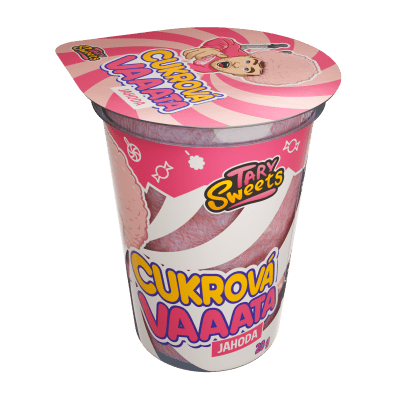 Tary Sweets - Cukrová vata Jahoda