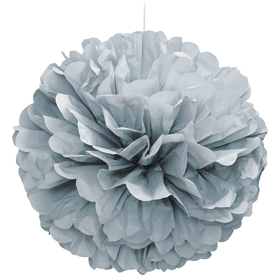 Unique Papírová dekorace stříbrná 40cm