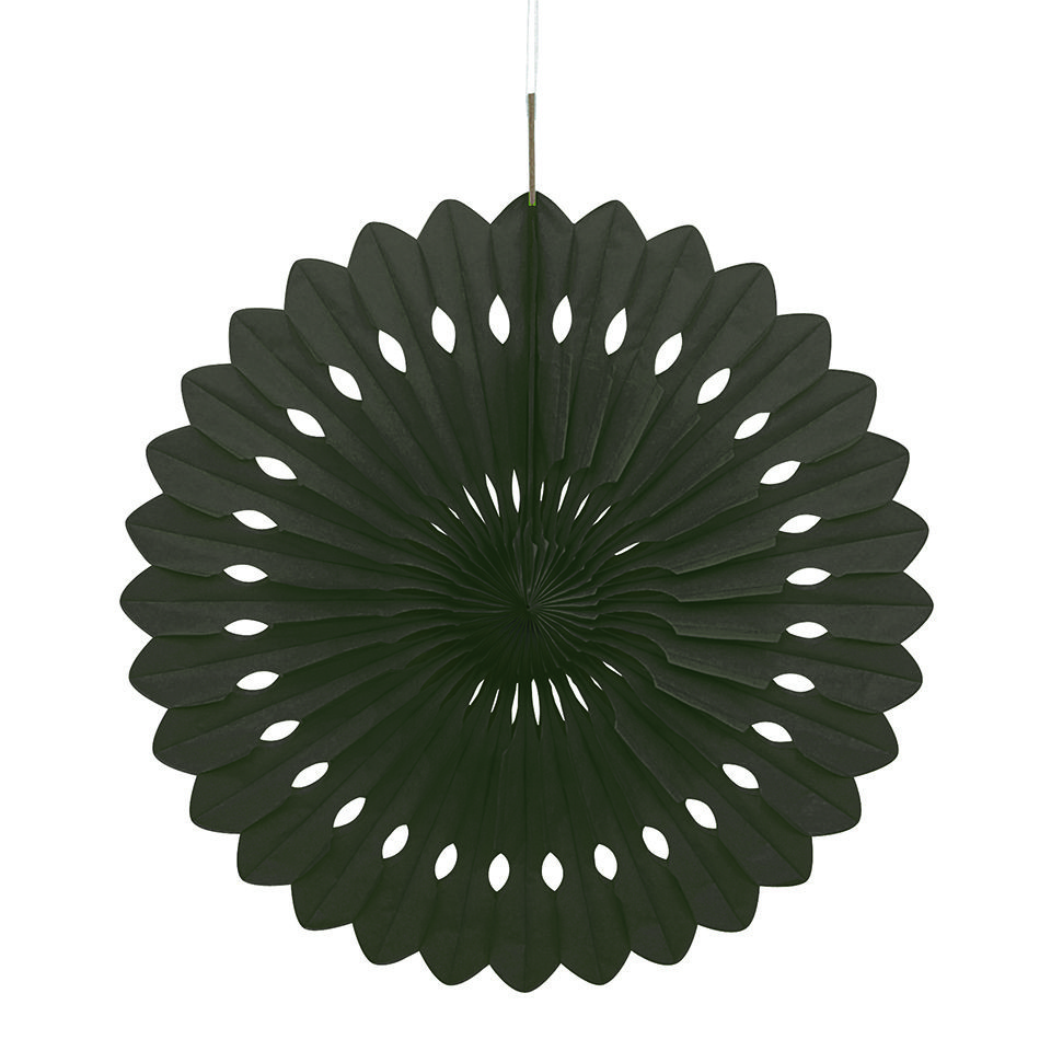 Unigue Papírová dekorace černá 40cm