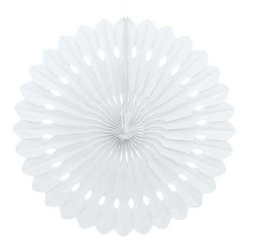 Unique Papírová dekorace bílá 40cm