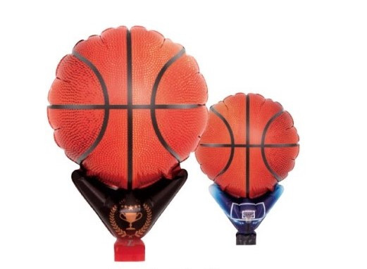 Balónek basketbal 10 cm x 15 cm