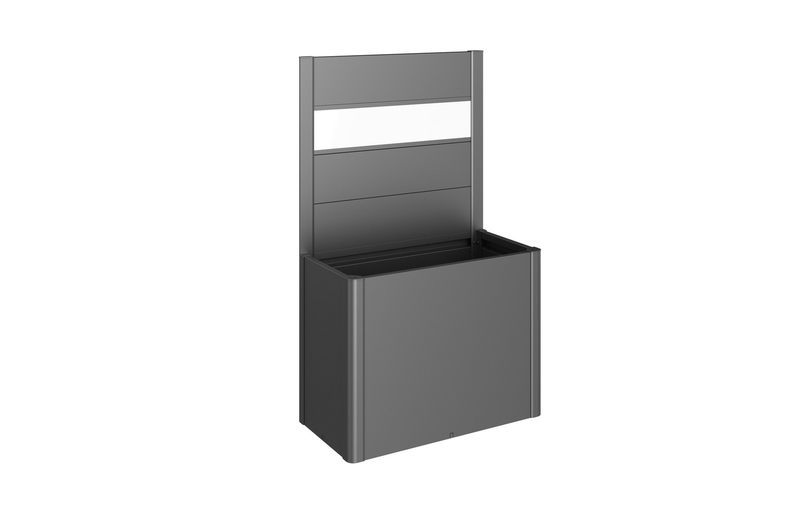 Biohort Zástěna pro Belvedere, 1 ks, s akrylátovou vsadkou 100, tmavě šedá metalíza