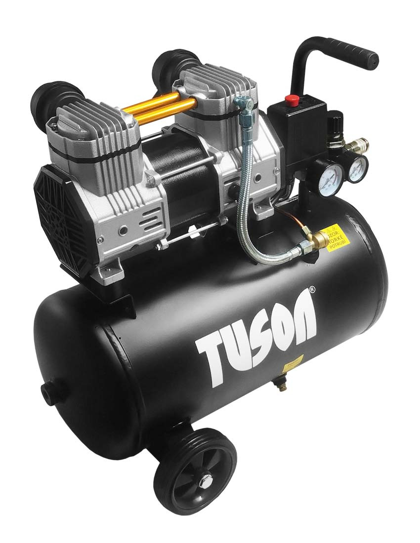 Tichý bezolejový kompresor 1,5 kW, 2,0 HP, 24 l - TUSON 130069