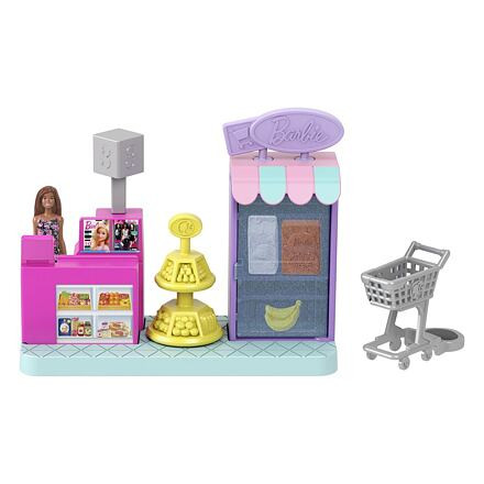 Mattel Barbie MINI BARBIELAND HERNÍ SET - SUPERMARKET