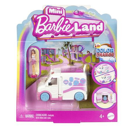 Mattel Barbie MINI BARBIELAND DOPRAVNÍ PROSTŘEDKY - KLINIKA NA KOLECH
