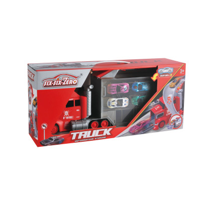 Hrací set kamion + 4 autíčka