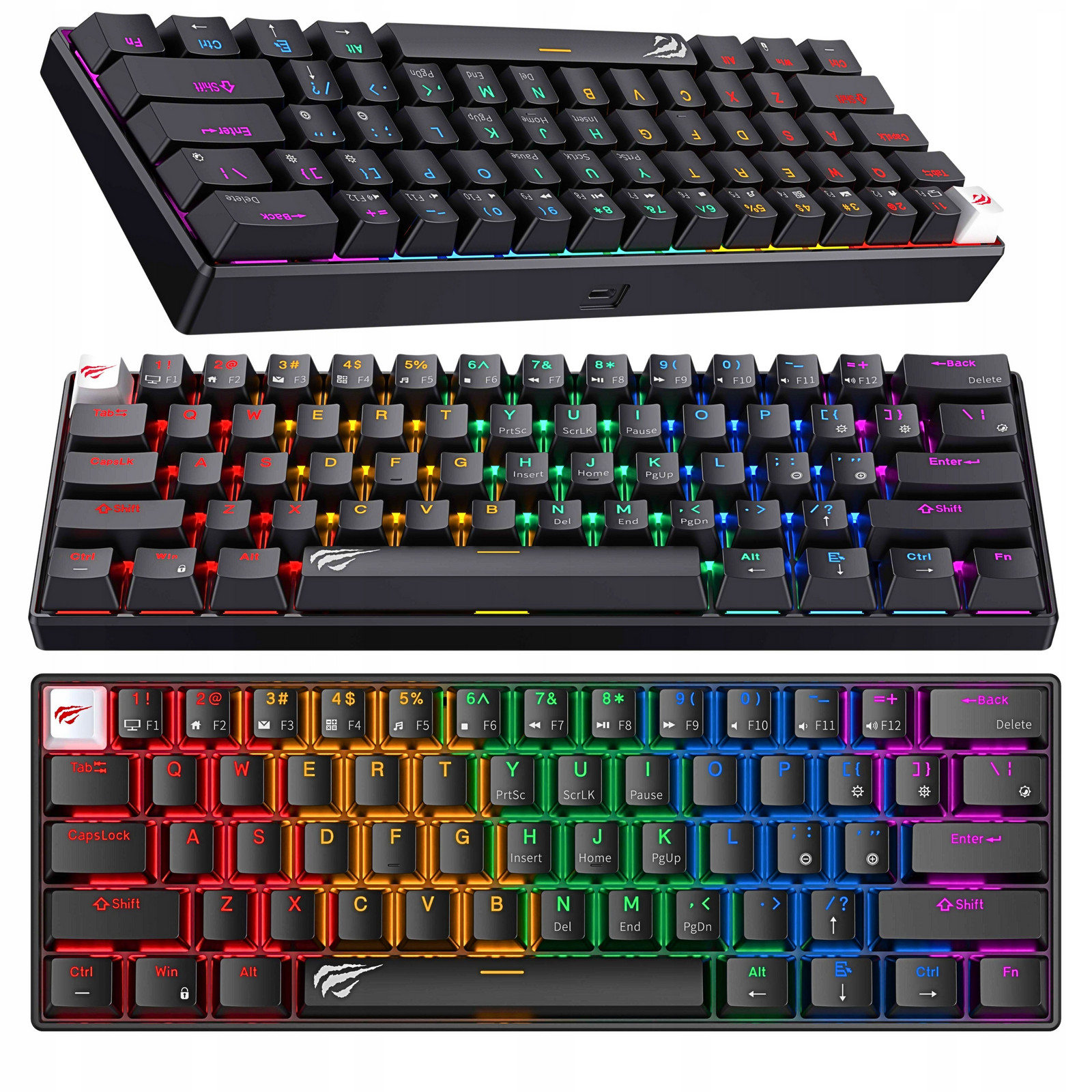 Herní mechanická klávesnice Havit KB903L Rgb podsvícení Kabelová