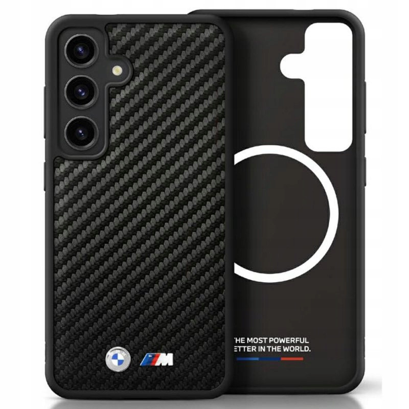 Pouzdro Bmw MagSafe pro Samsung Galaxy S25 černé