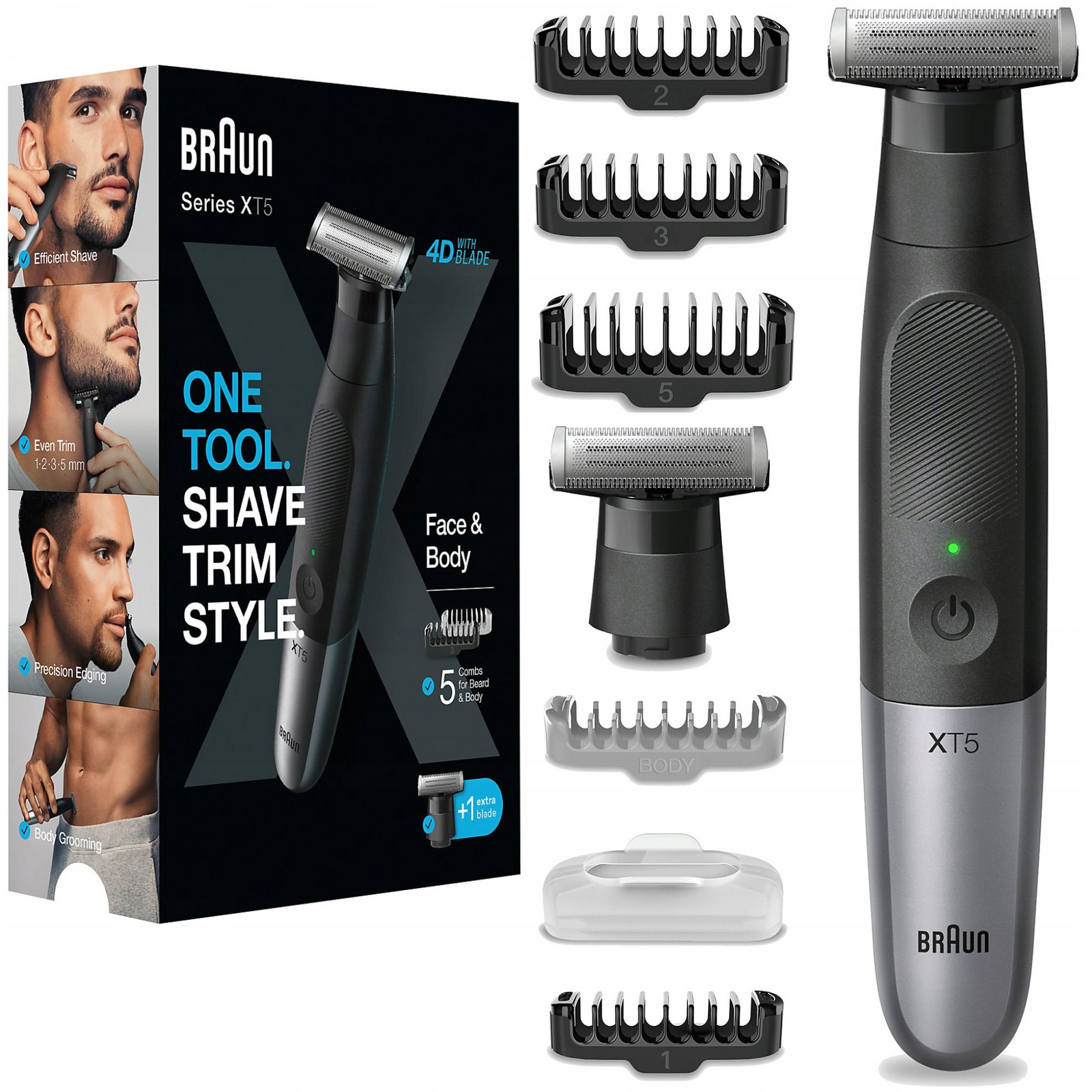 Zastřihovač Holicí Strojek pro styling vousů Vlasů Braun Series X XT5110