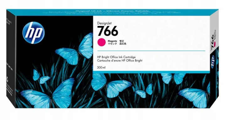 Inkoust Hp 766 Purpurová P2V90A 300 ml Hp XL 3600