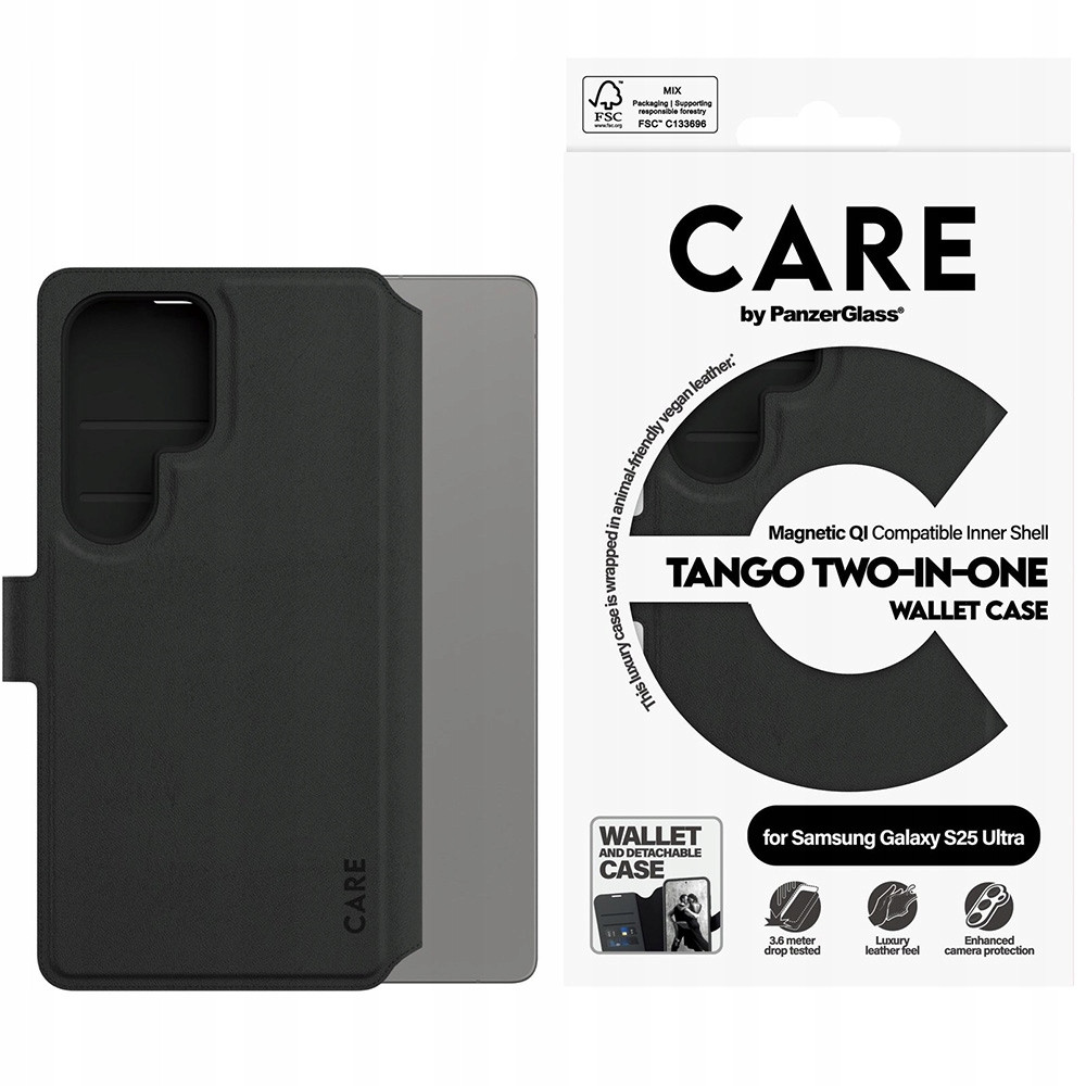 Pouzdro PanzerGlass pro Samsung Galaxy S25 Ultra peněženka, case