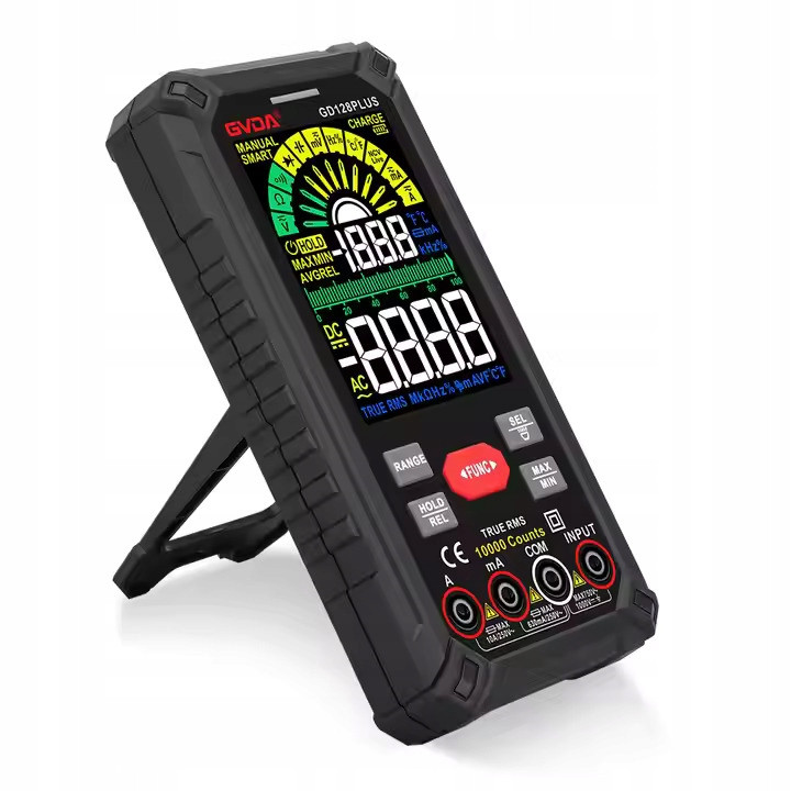 Gvda GD128 Plus Digitální multimetr s barevným LCD displejem černý